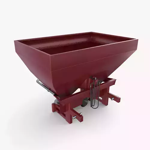 Fertilizer chemical spreader V2 Low-poly 3D model