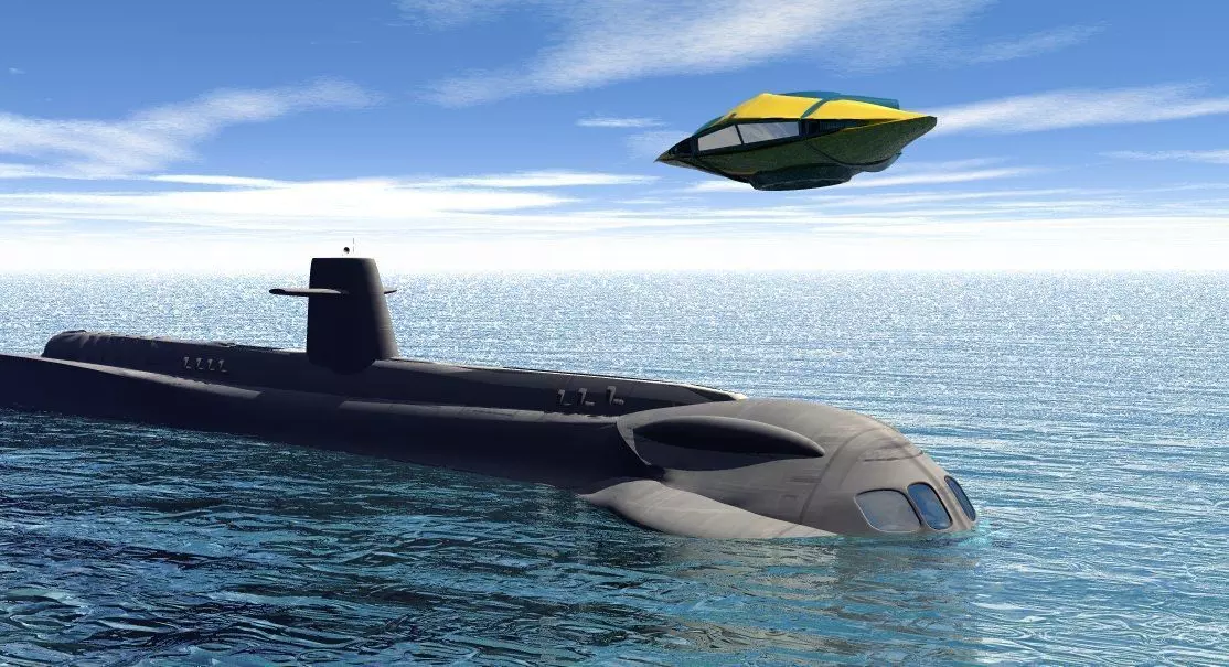 Seaview submarine and aerosub Free 3D model_0