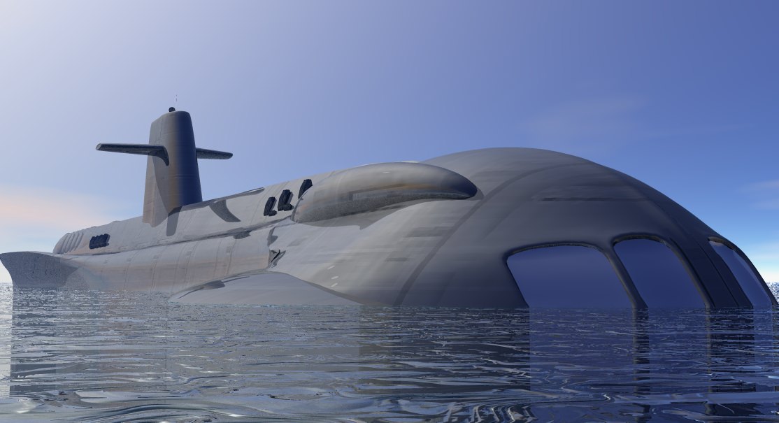 Seaview submarine and aerosub Free 3D model_5