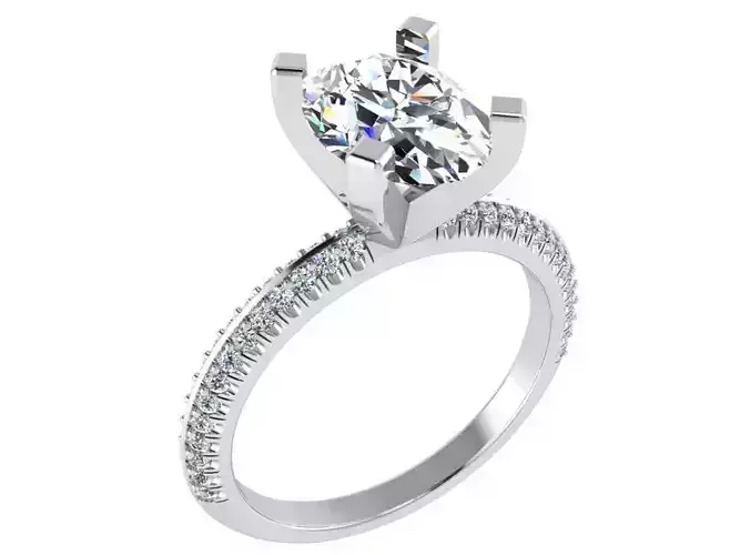 Oval Diamond Ring 2778