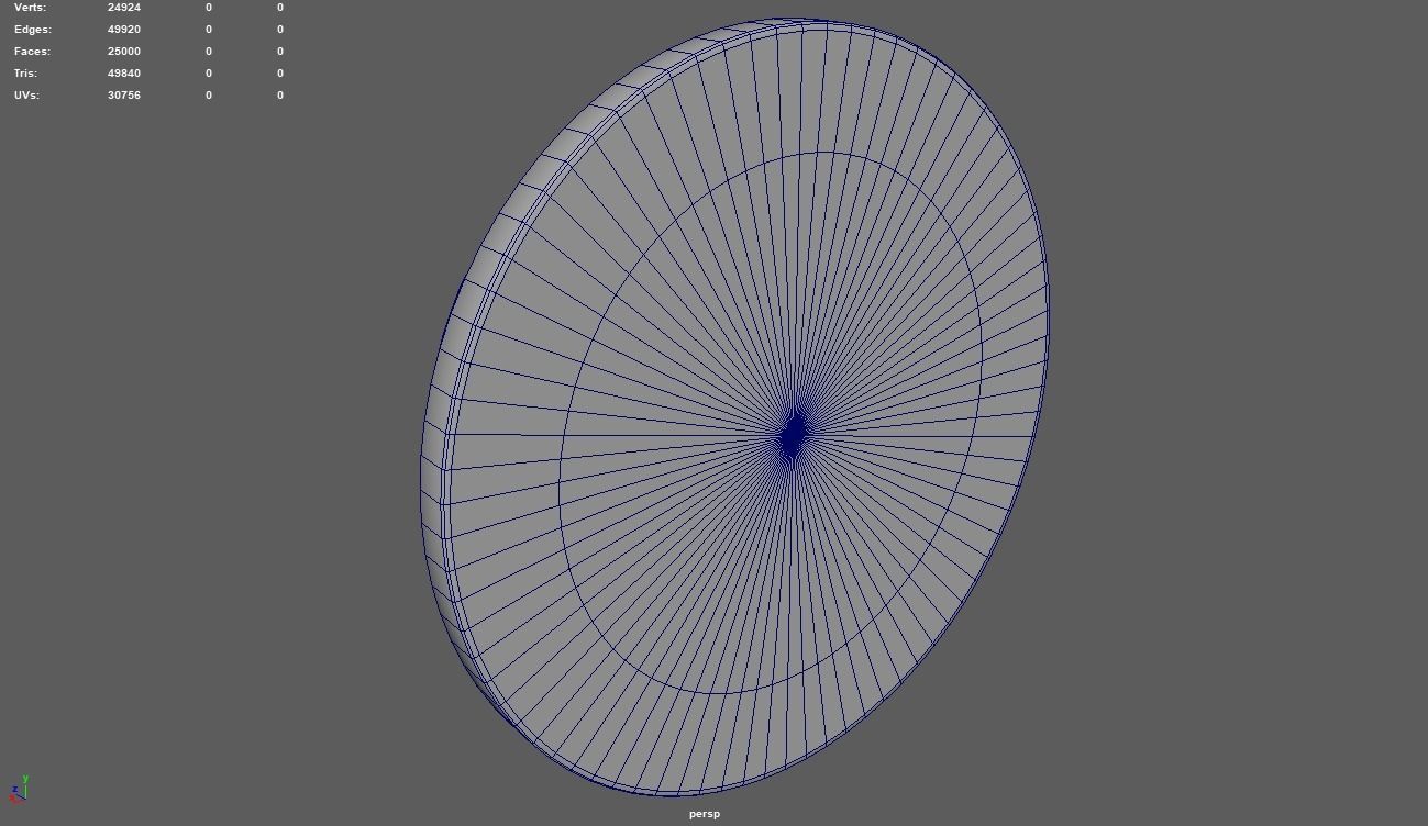 Greek Mirror Low-poly 3D model_8