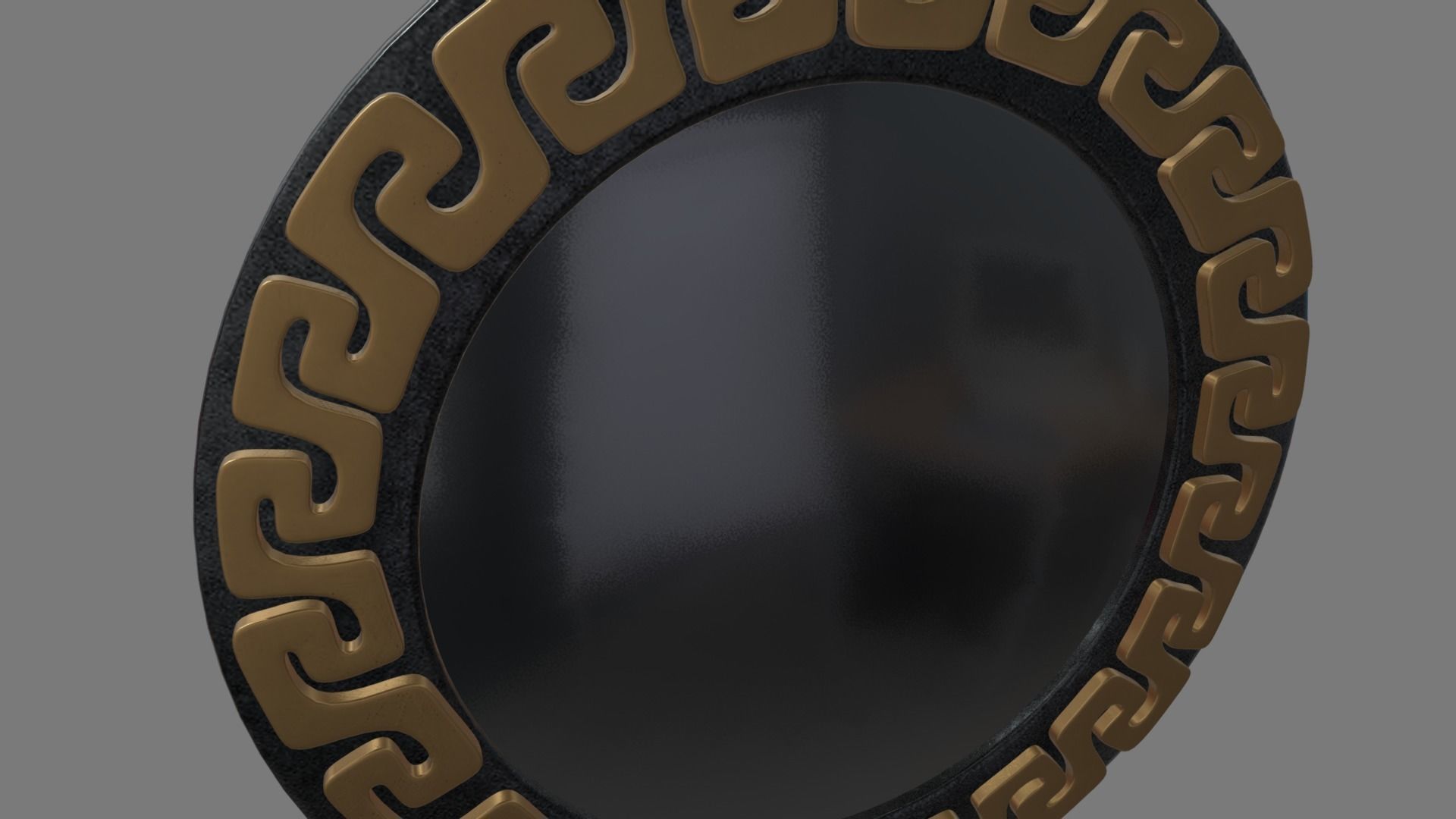 Greek Mirror Low-poly 3D model_5
