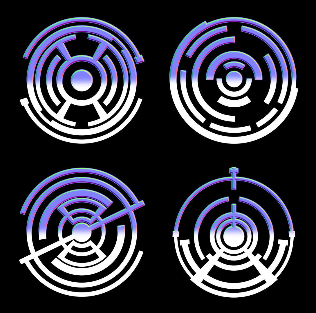 100 Sci-fi Hologram Normal Map and Alpha Texture_23