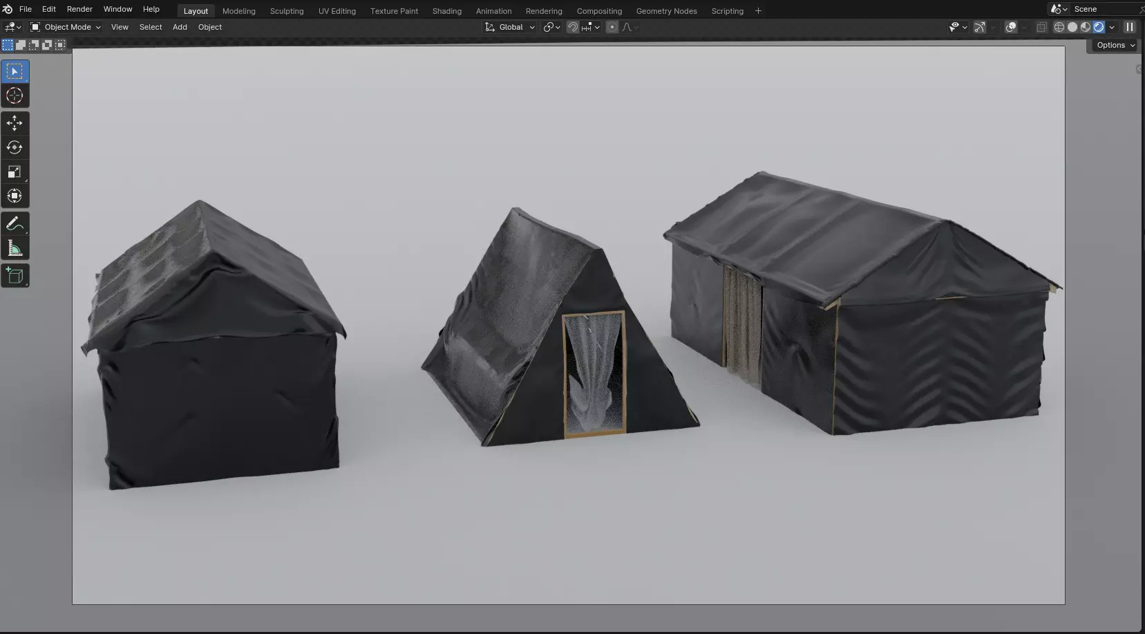 TENT HOUSE 3D model_0