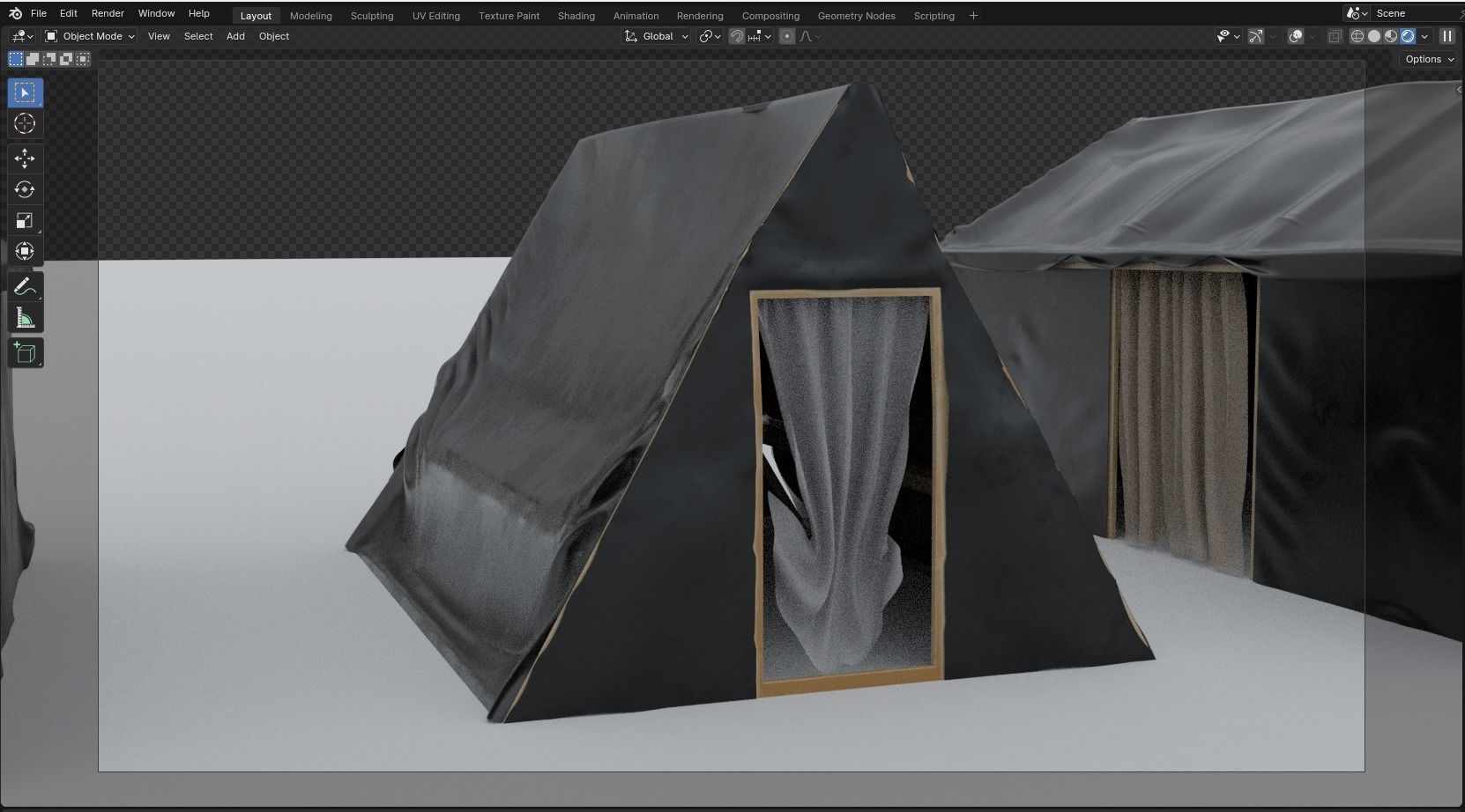 TENT HOUSE 3D model_2