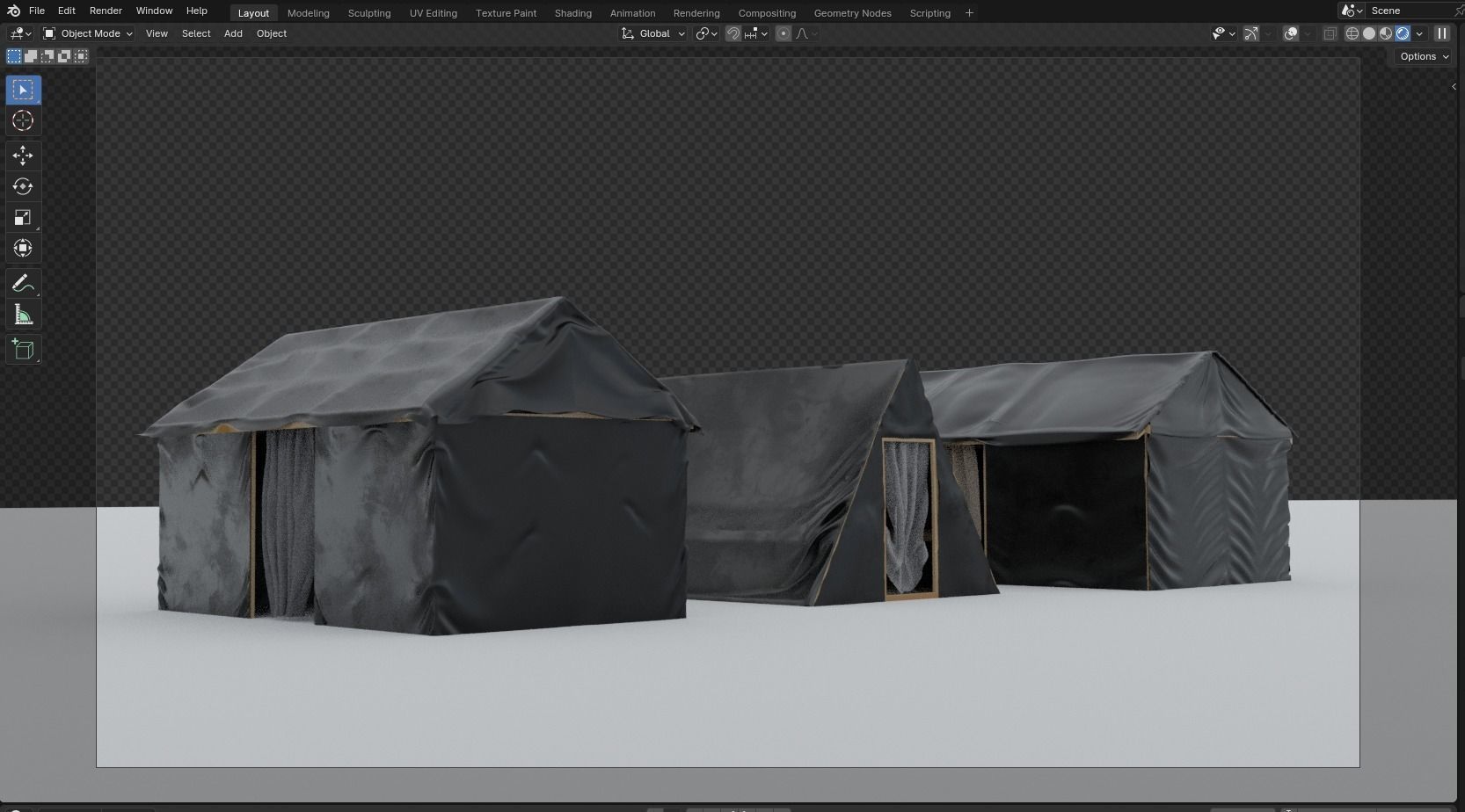 TENT HOUSE 3D model_1