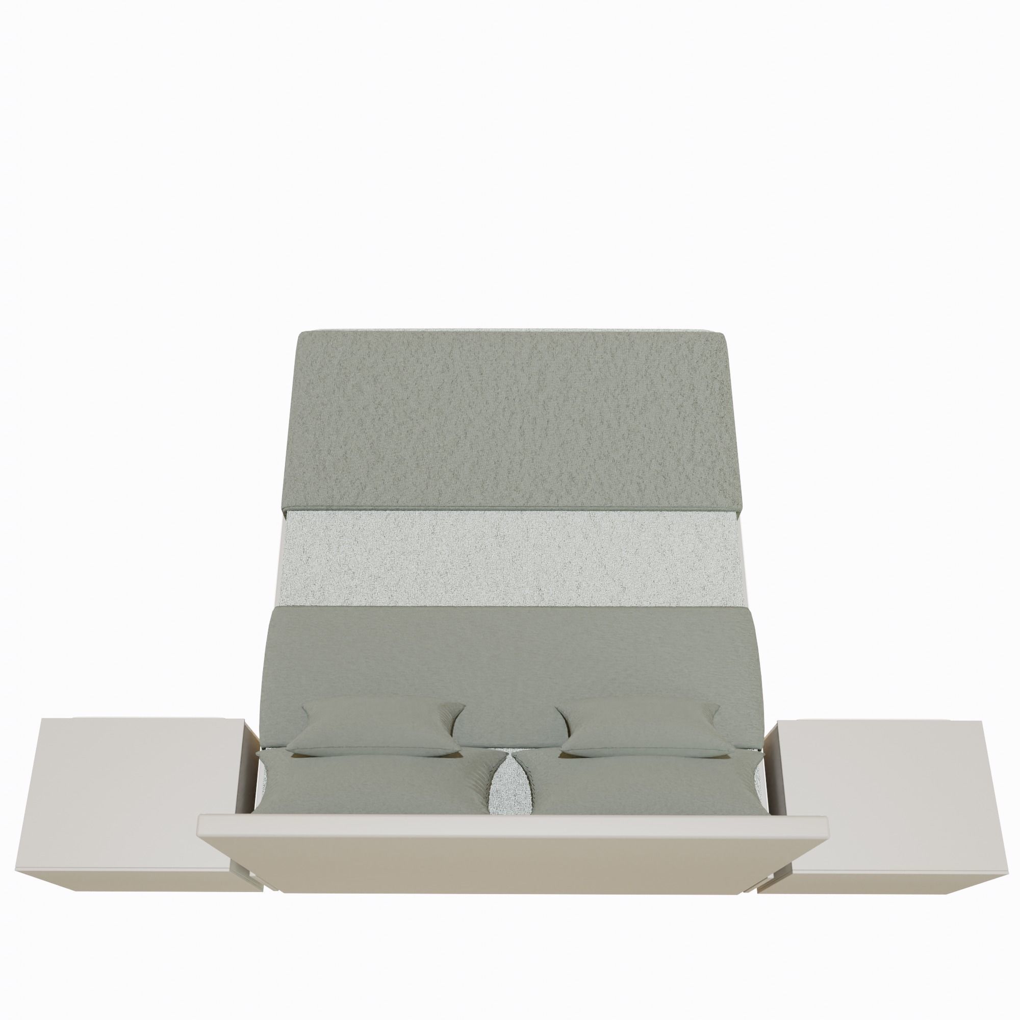 Bed for interior 3D model_3