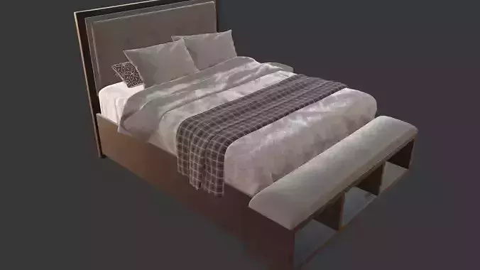 Ashley Hyndell Queen Upholstered Panel Bed