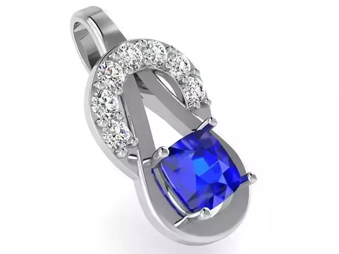 Princess Sapphire Pendant 2791