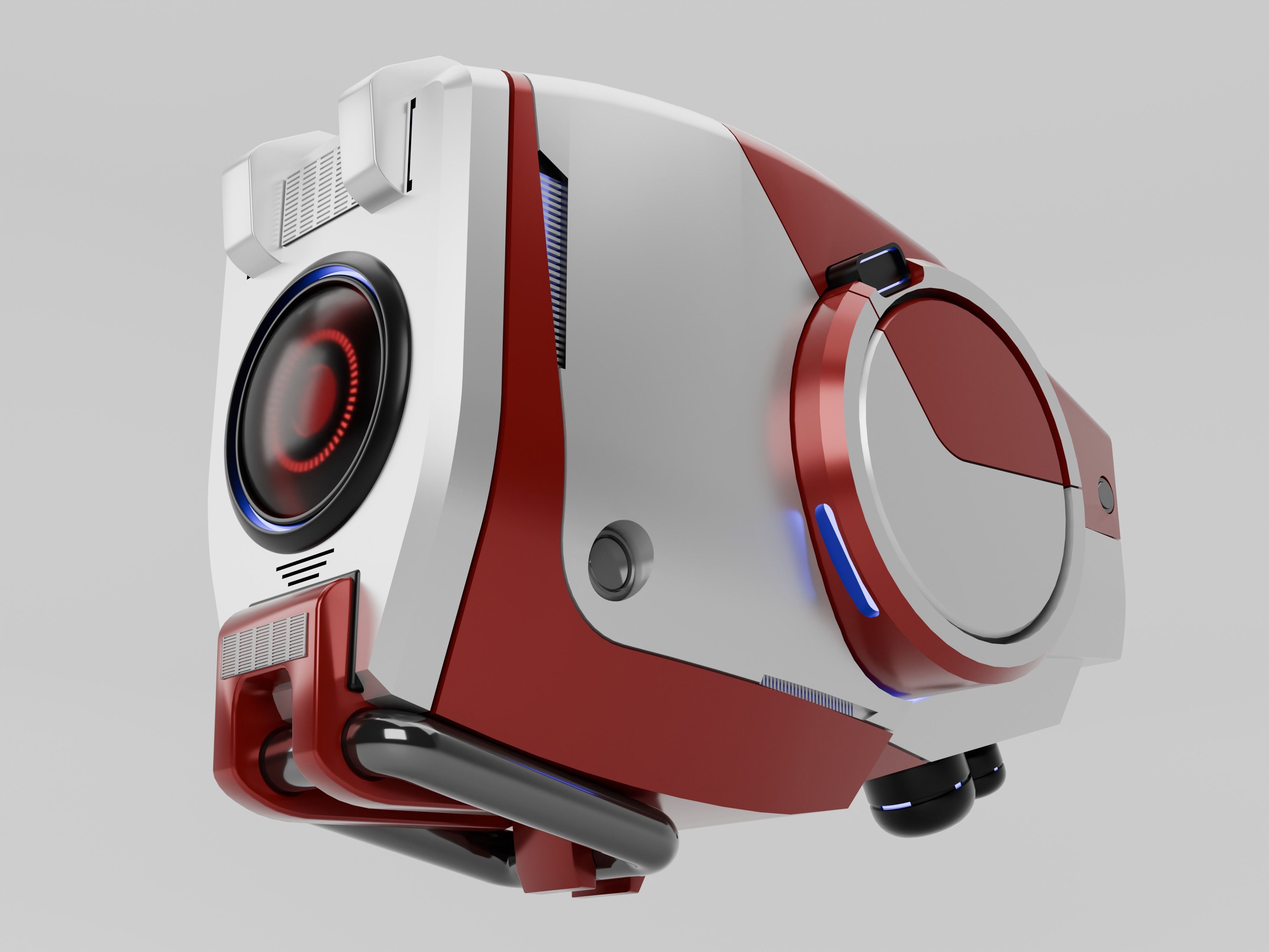 Patrol Drone scifi 3D model 3D model_6