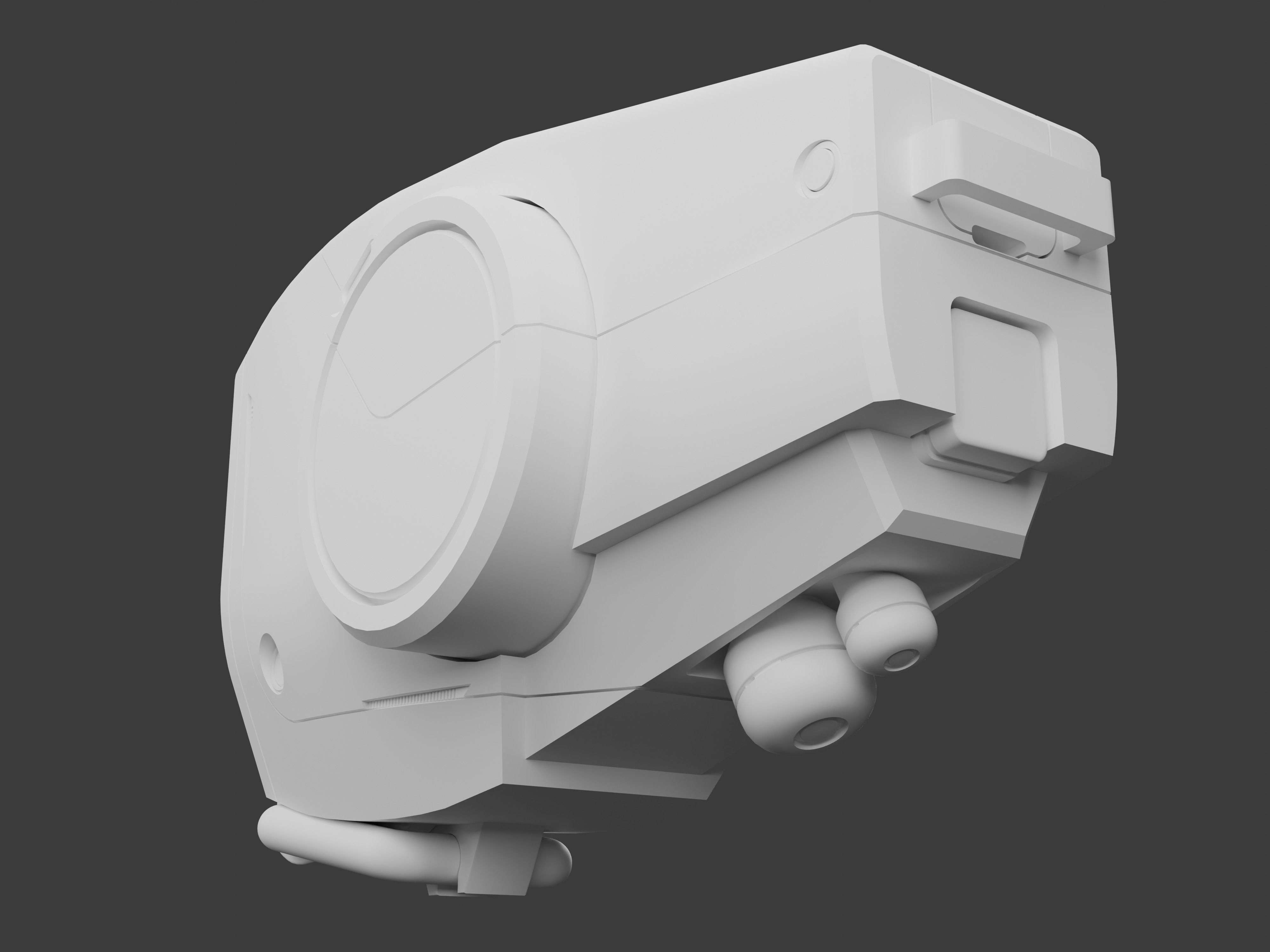 Patrol Drone scifi 3D model 3D model_9