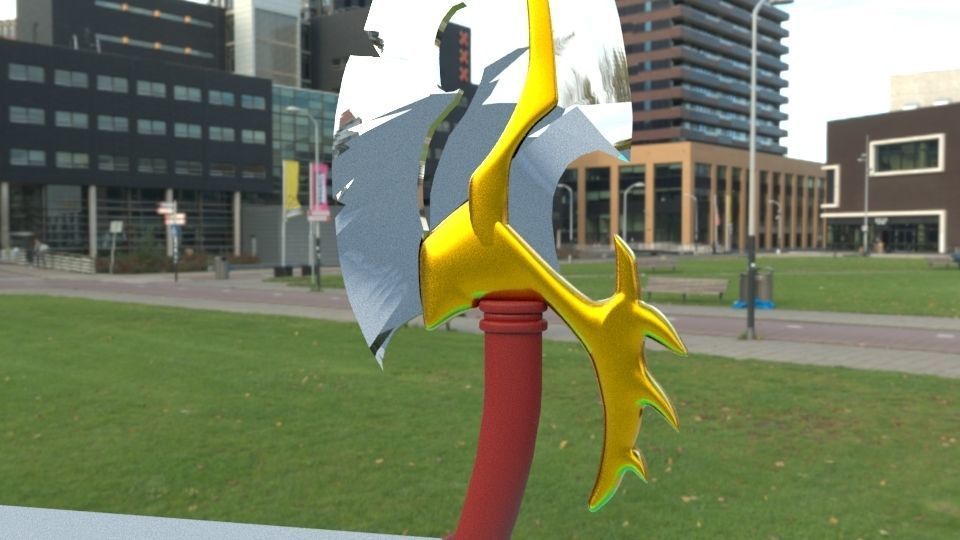 LOW POLY GAME SWORD Free low-poly 3D model_1