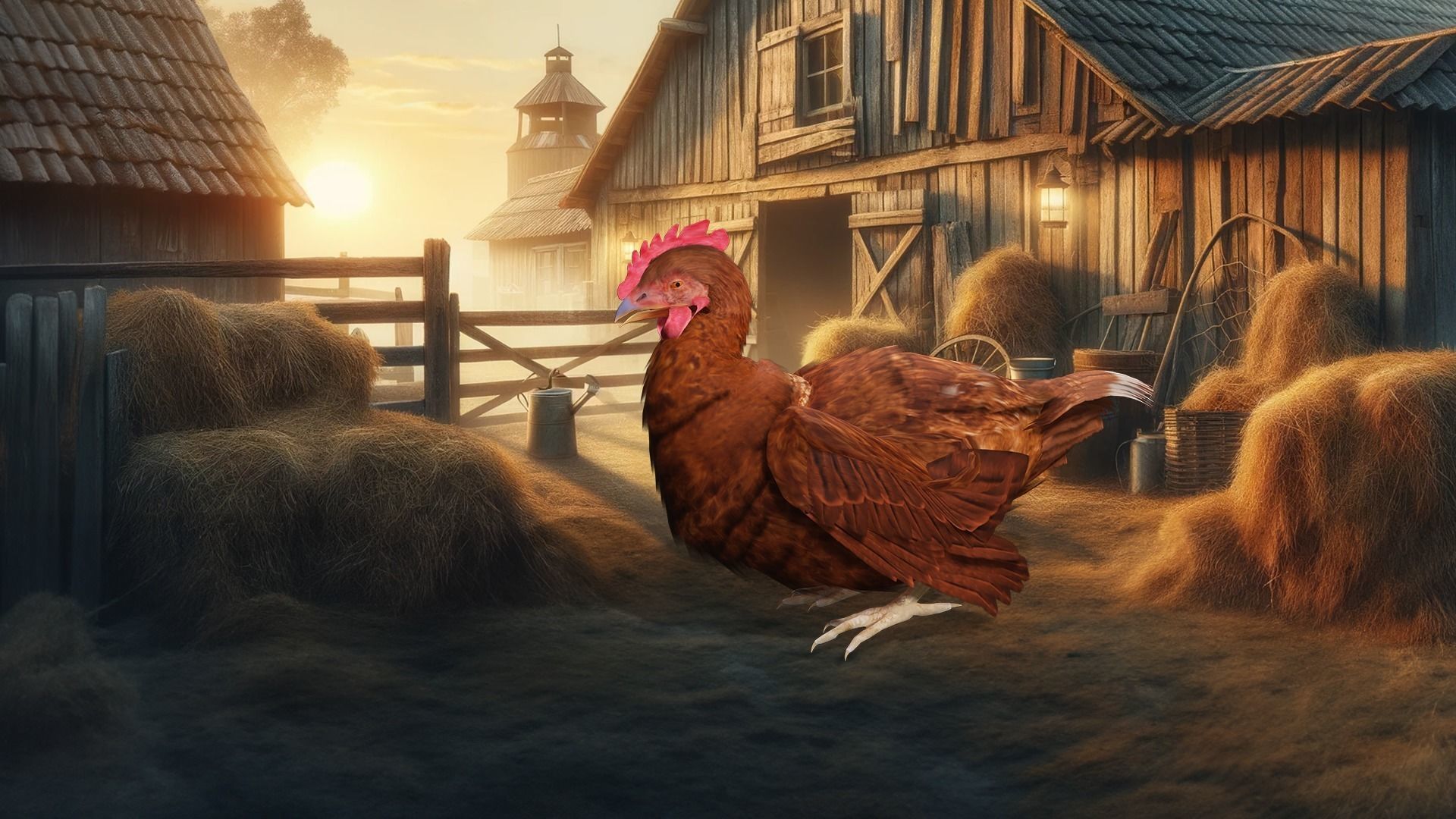 Farm Favorite 3D free Chicken The Egg Producer Low-poly 3D model_19