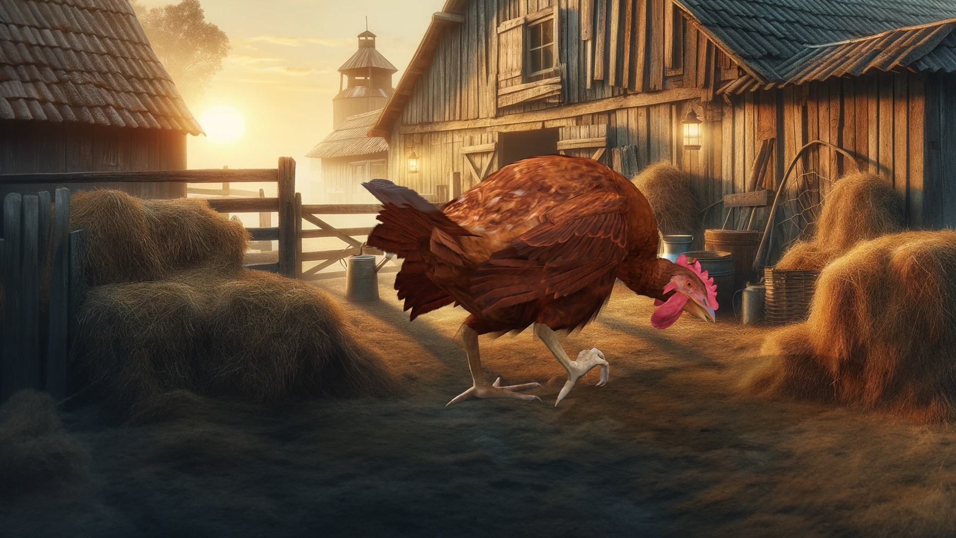 Farm Favorite 3D free Chicken The Egg Producer Low-poly 3D model_20