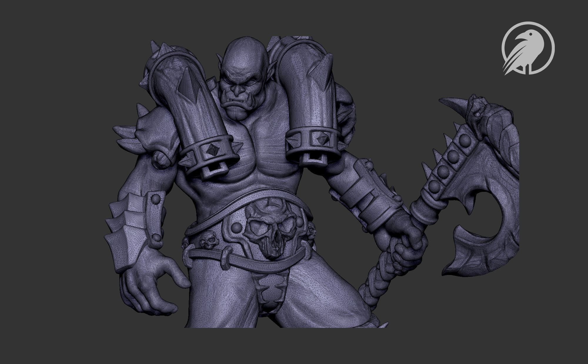 Garrosh Fan-Art Miniature - Orc Warrior 3D model 3D printable | CGTrader