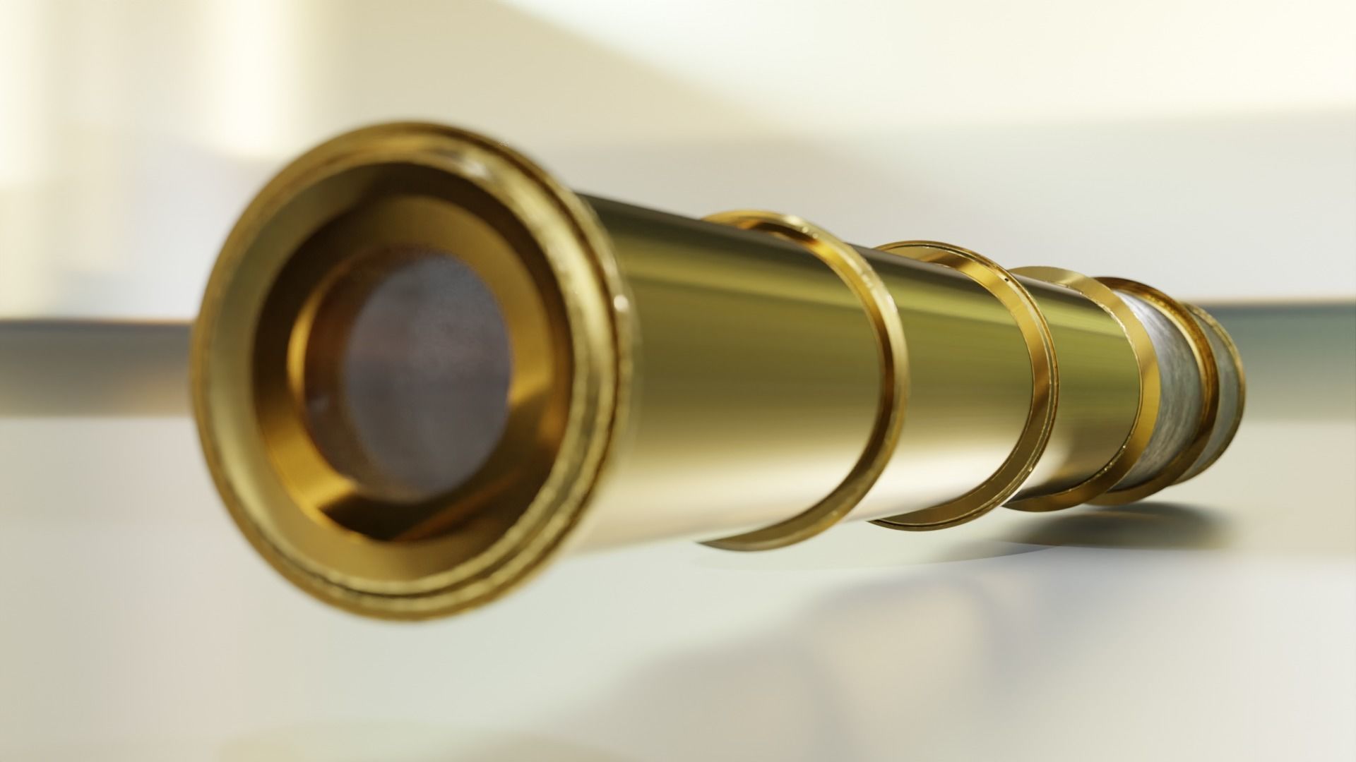 Spyglass Telescope high-poly 3D model_3