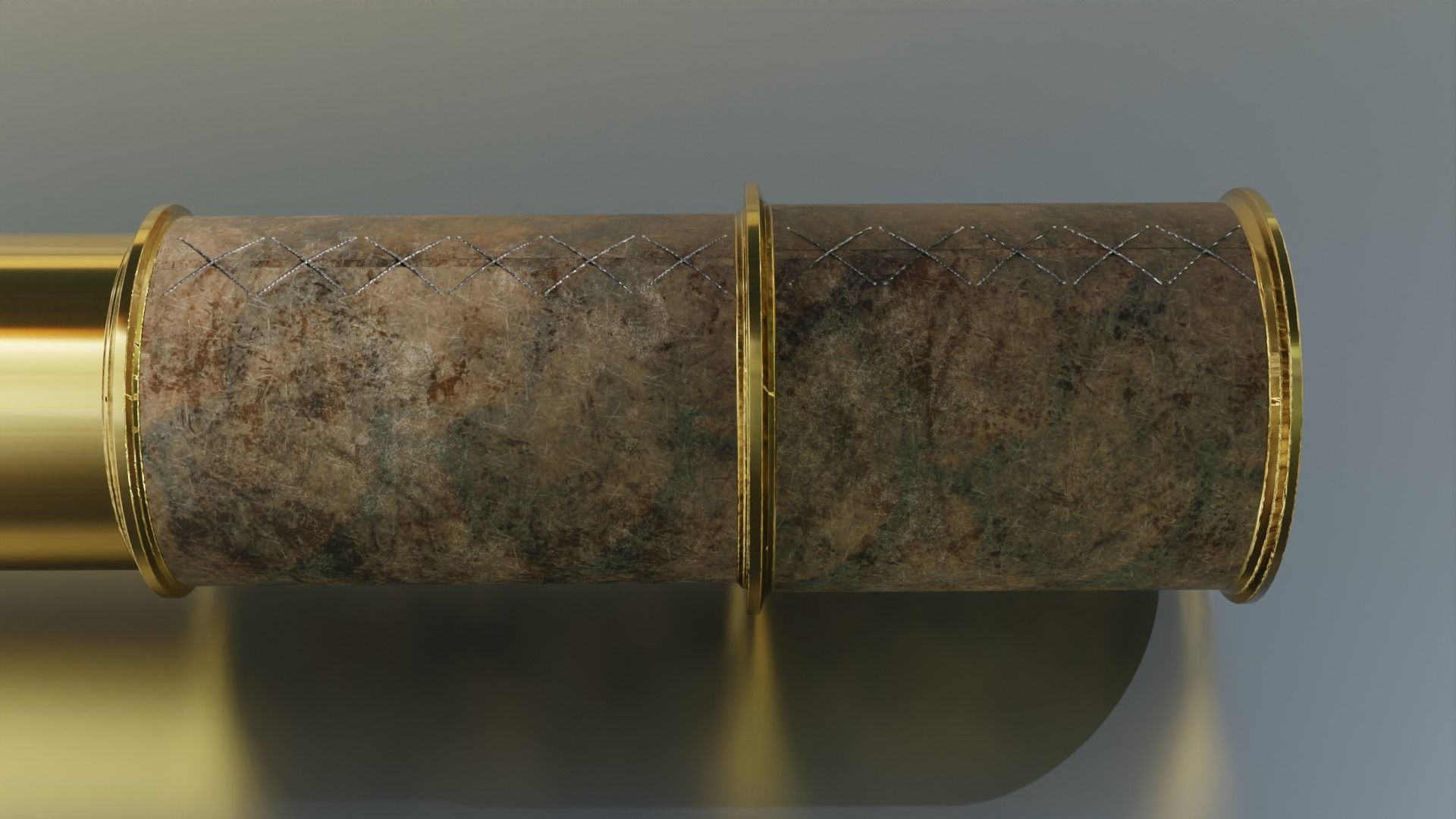 Spyglass Telescope high-poly 3D model_5