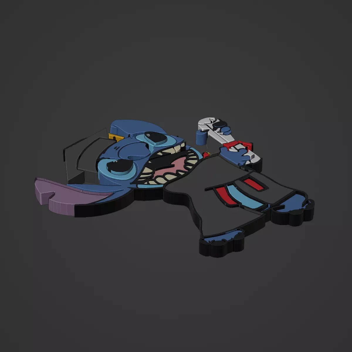 Graduating Alien Toy 3D print model_0