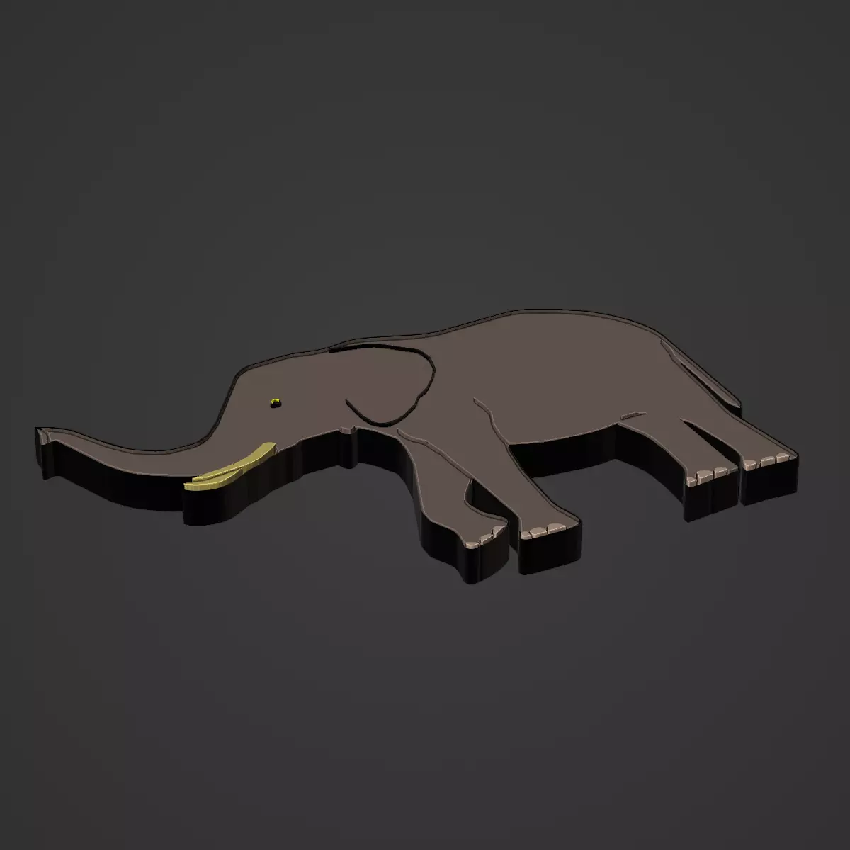 Elephant Animal 3D print model_0