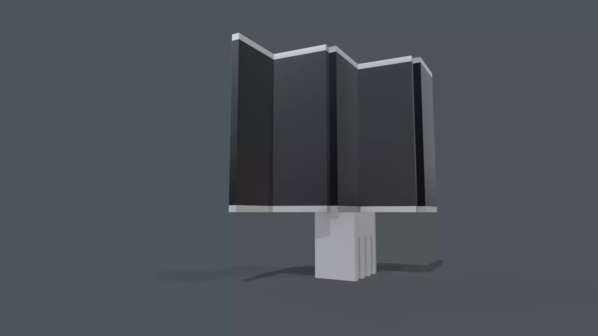 C SEED the unfolding indoor TV 165 Low-poly 3D model_0