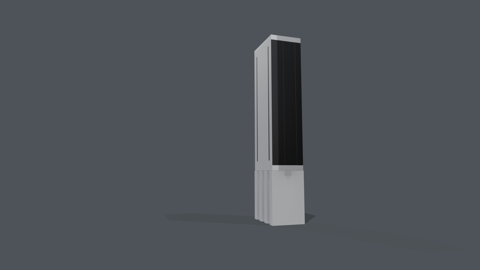 C SEED the unfolding indoor TV 165 Low-poly 3D model_3