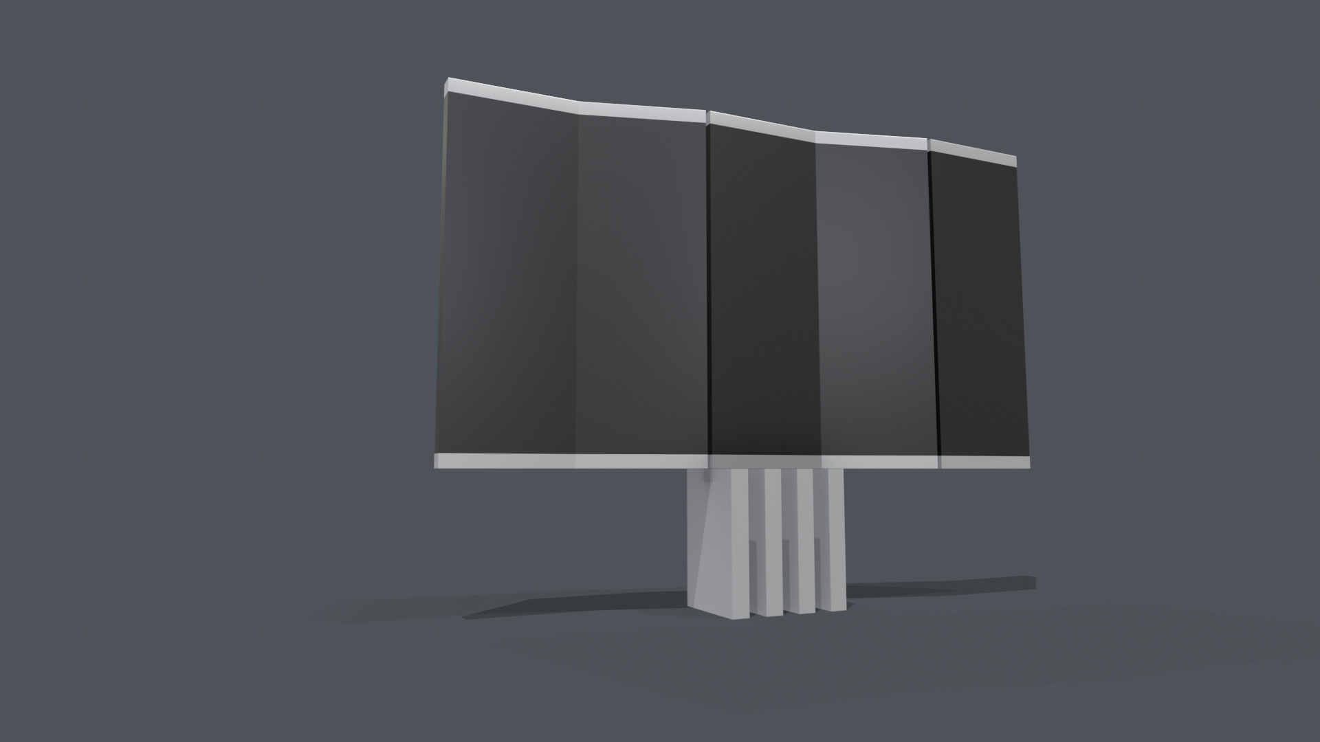 C SEED the unfolding indoor TV 165 Low-poly 3D model_6