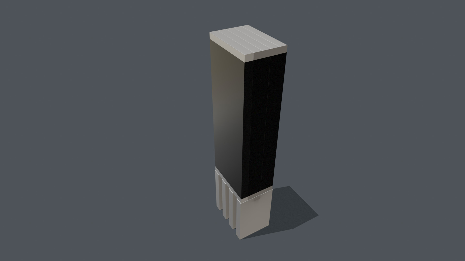 C SEED the unfolding indoor TV 165 Low-poly 3D model_10