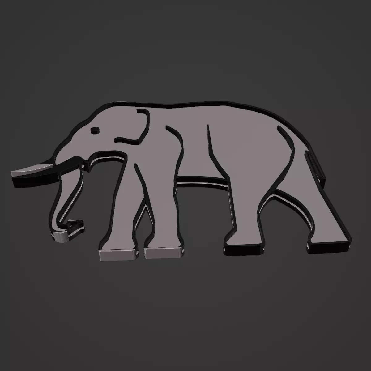Elephant Animal 3D print model_0