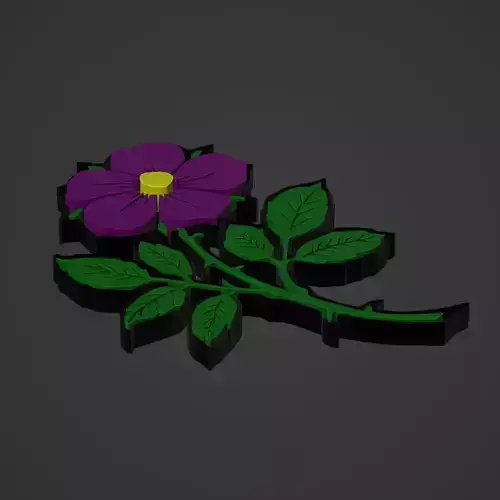 Flower 3D print model