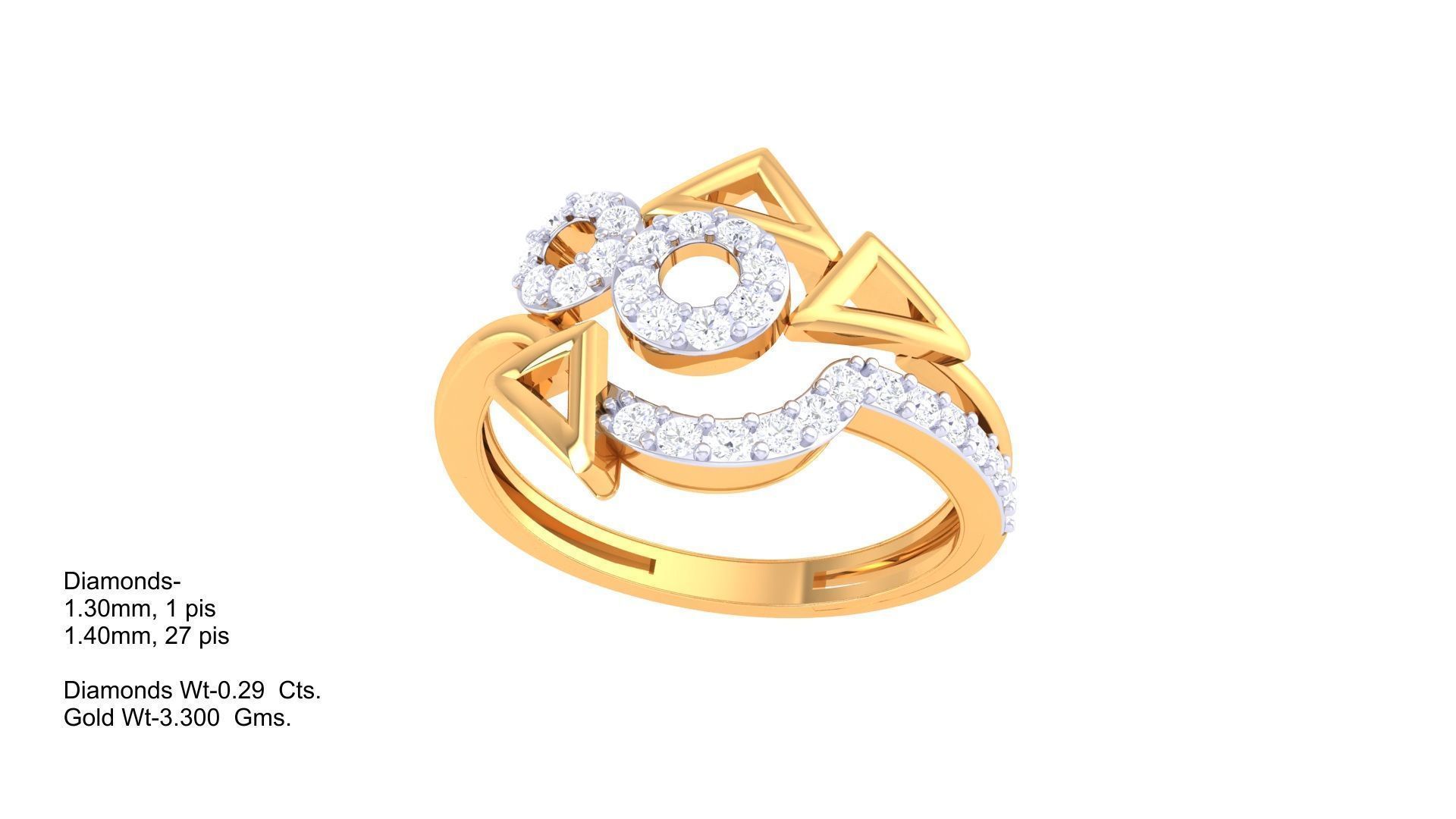 Diamond Ring 27 3D print model_1