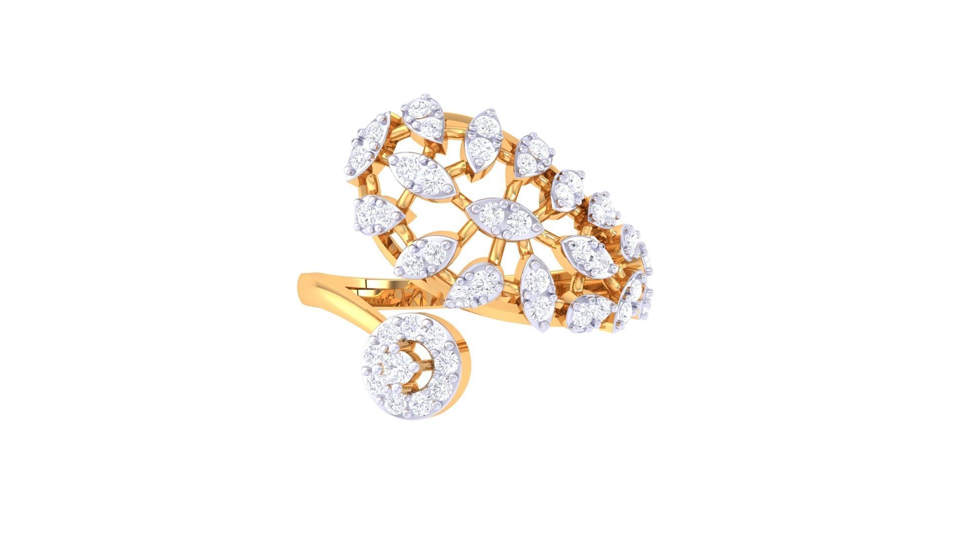 Diamond Ring 23 3D print model_3