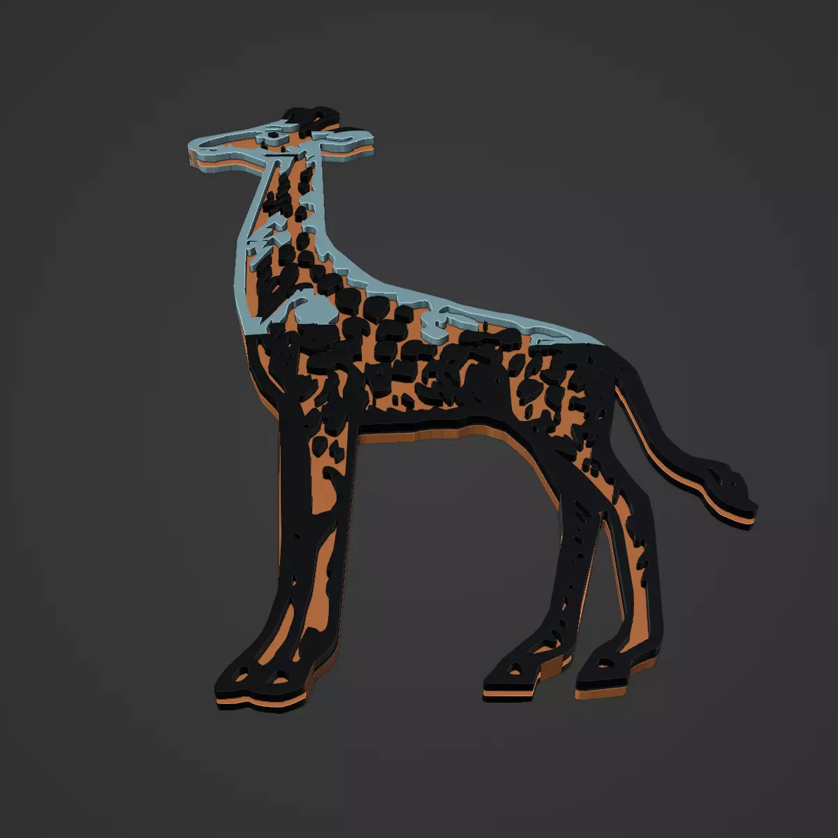 Giraffe 3D print model_0