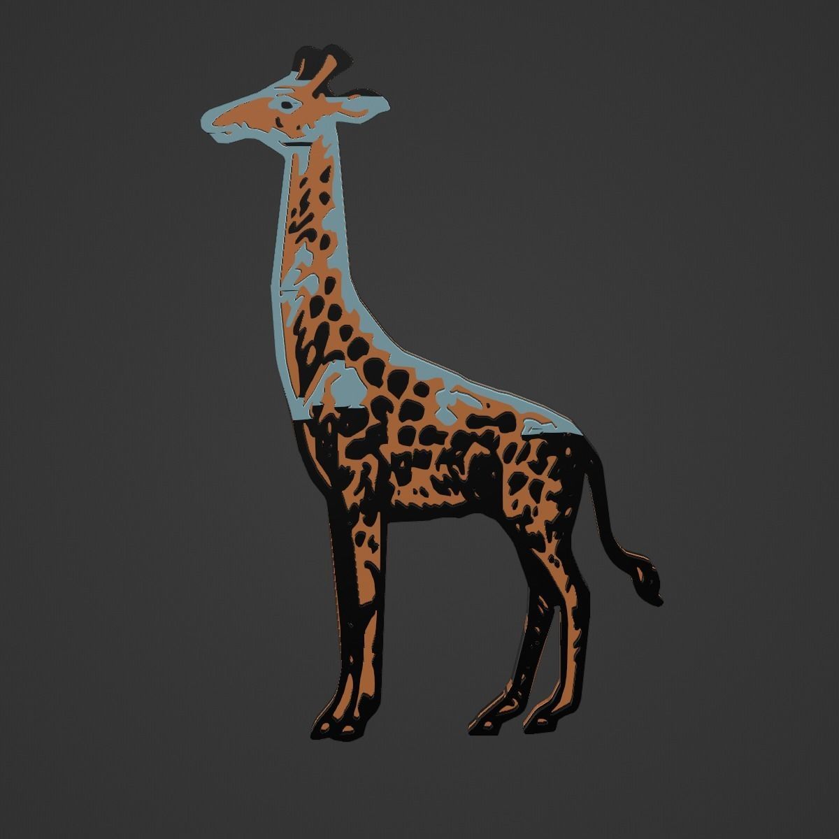 Giraffe 3D print model_1