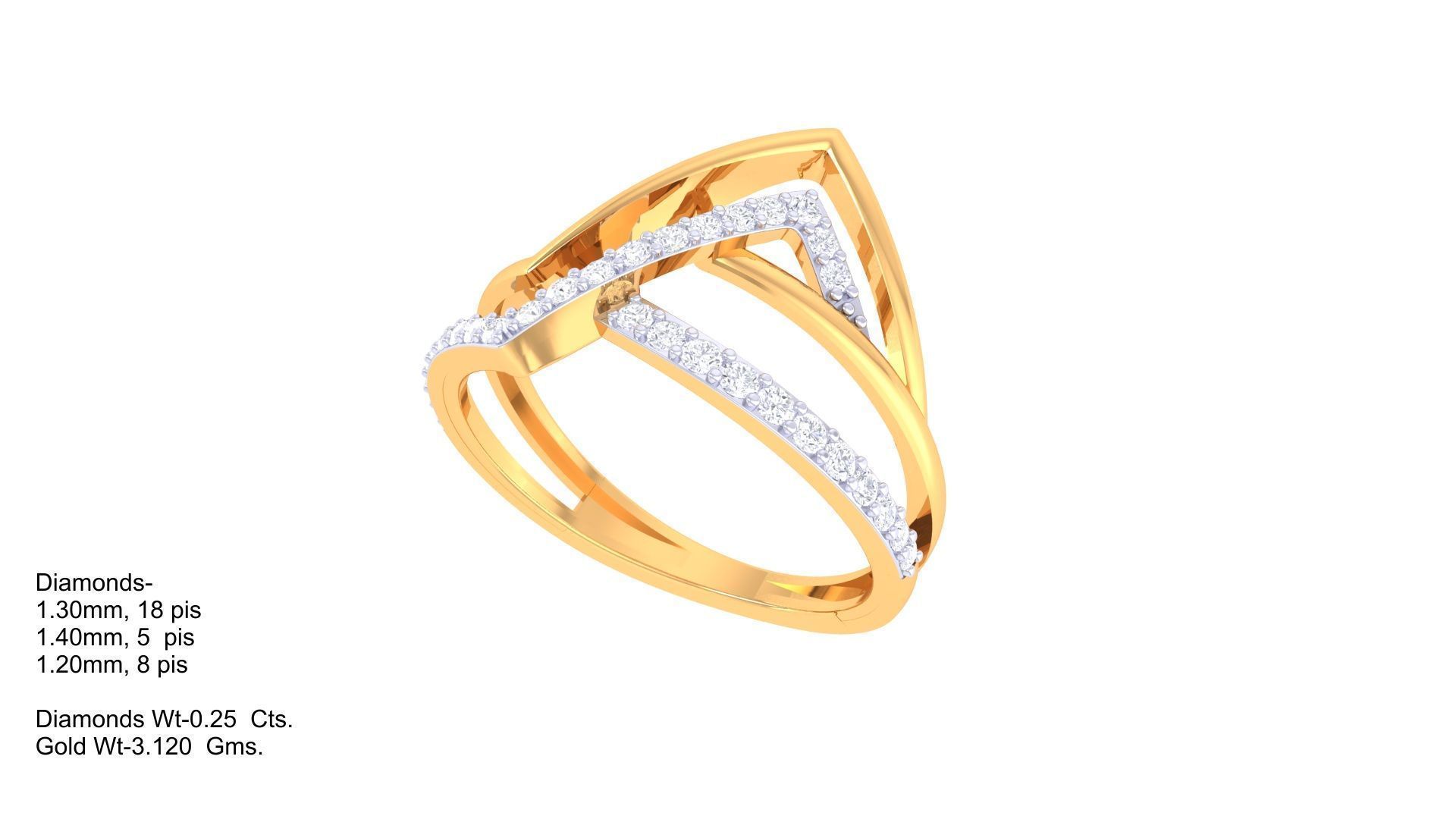 Diamond Ring 17 3D print model_1