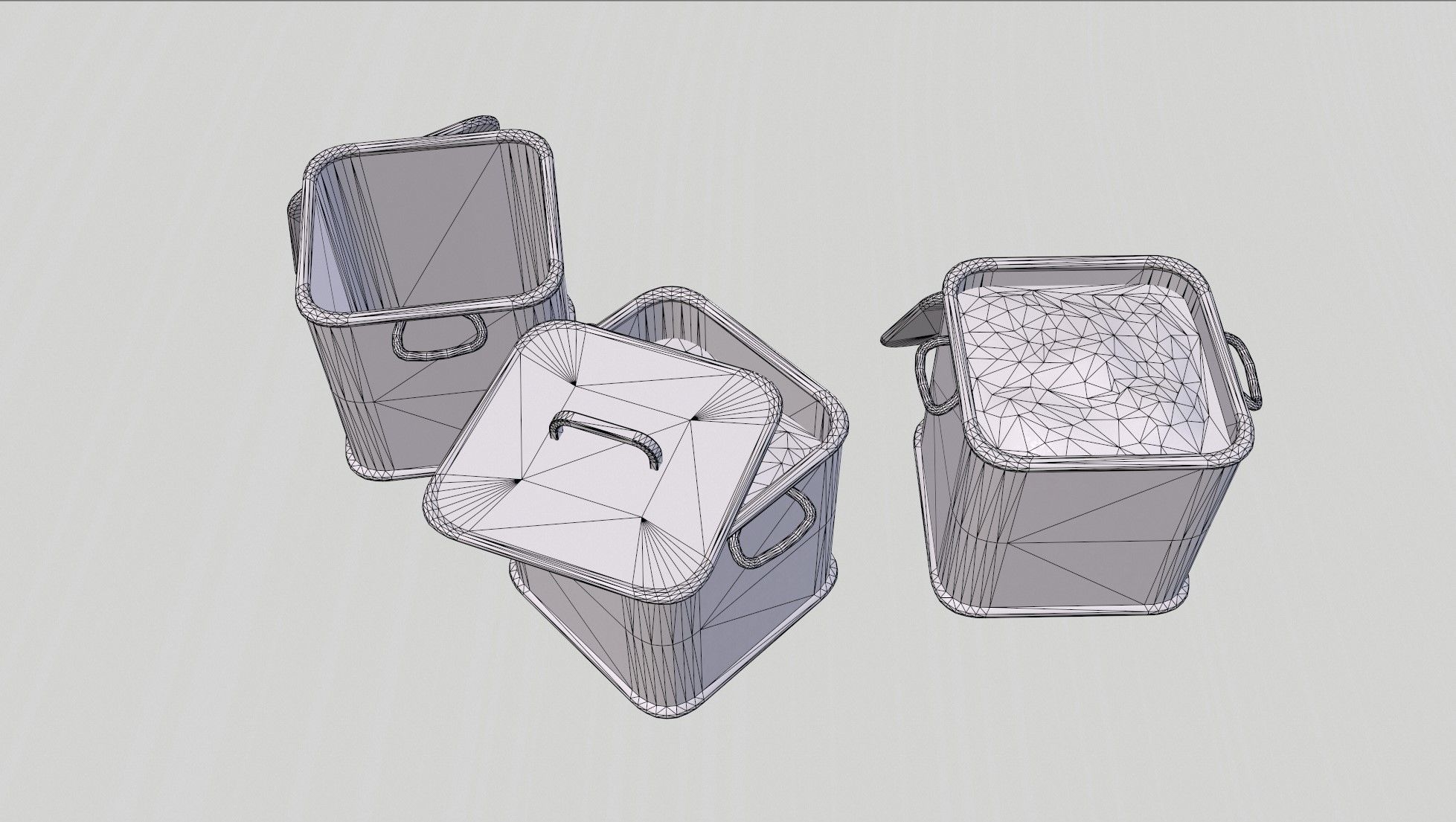 Basket 10 Low-poly 3D model_10