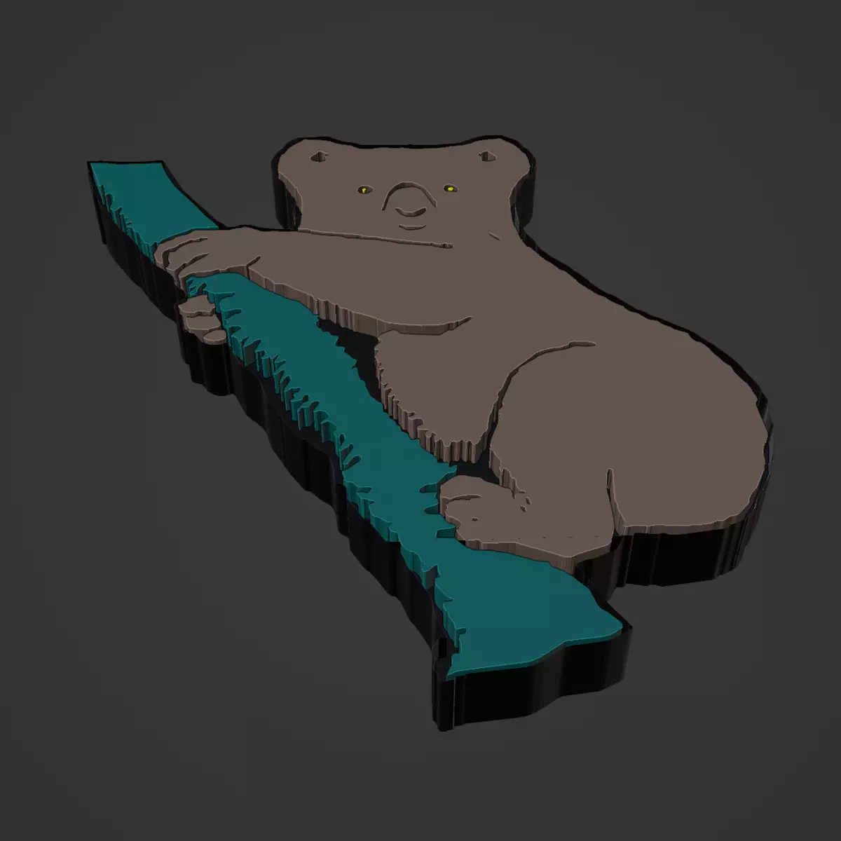 Koala Animal 3D print model_0