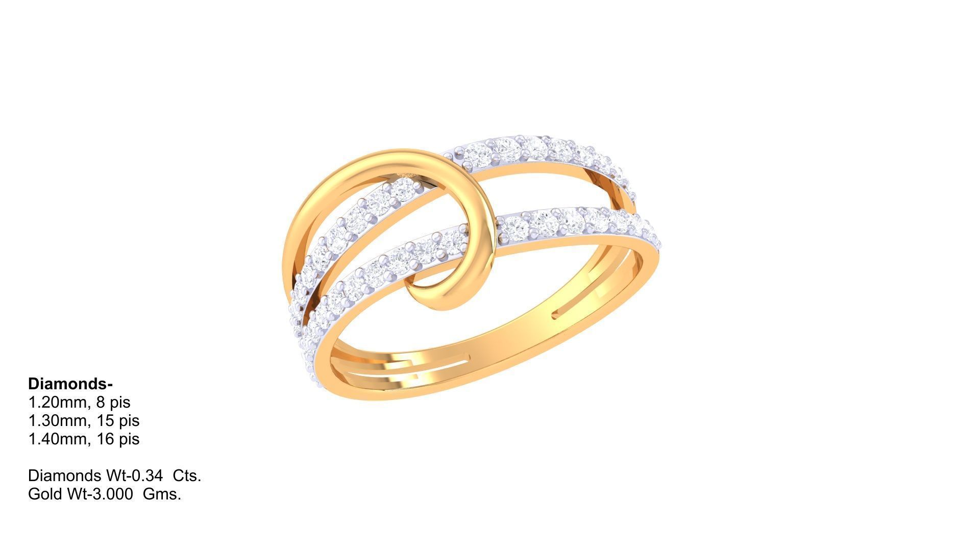 Diamond Ring 10 3D print model_1