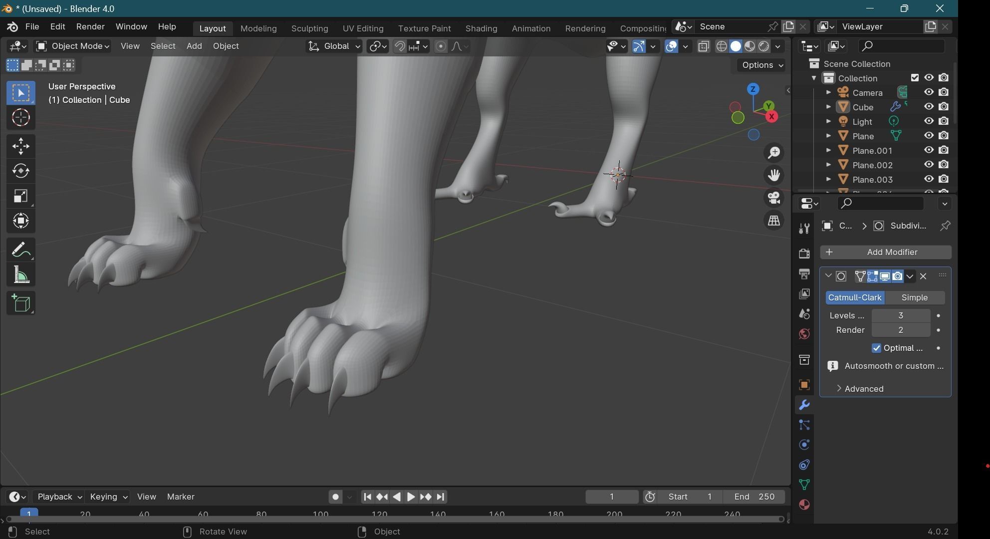 zika creature  Low-poly 3D model_11