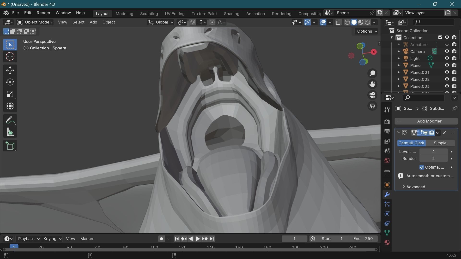 zika creature  Low-poly 3D model_12