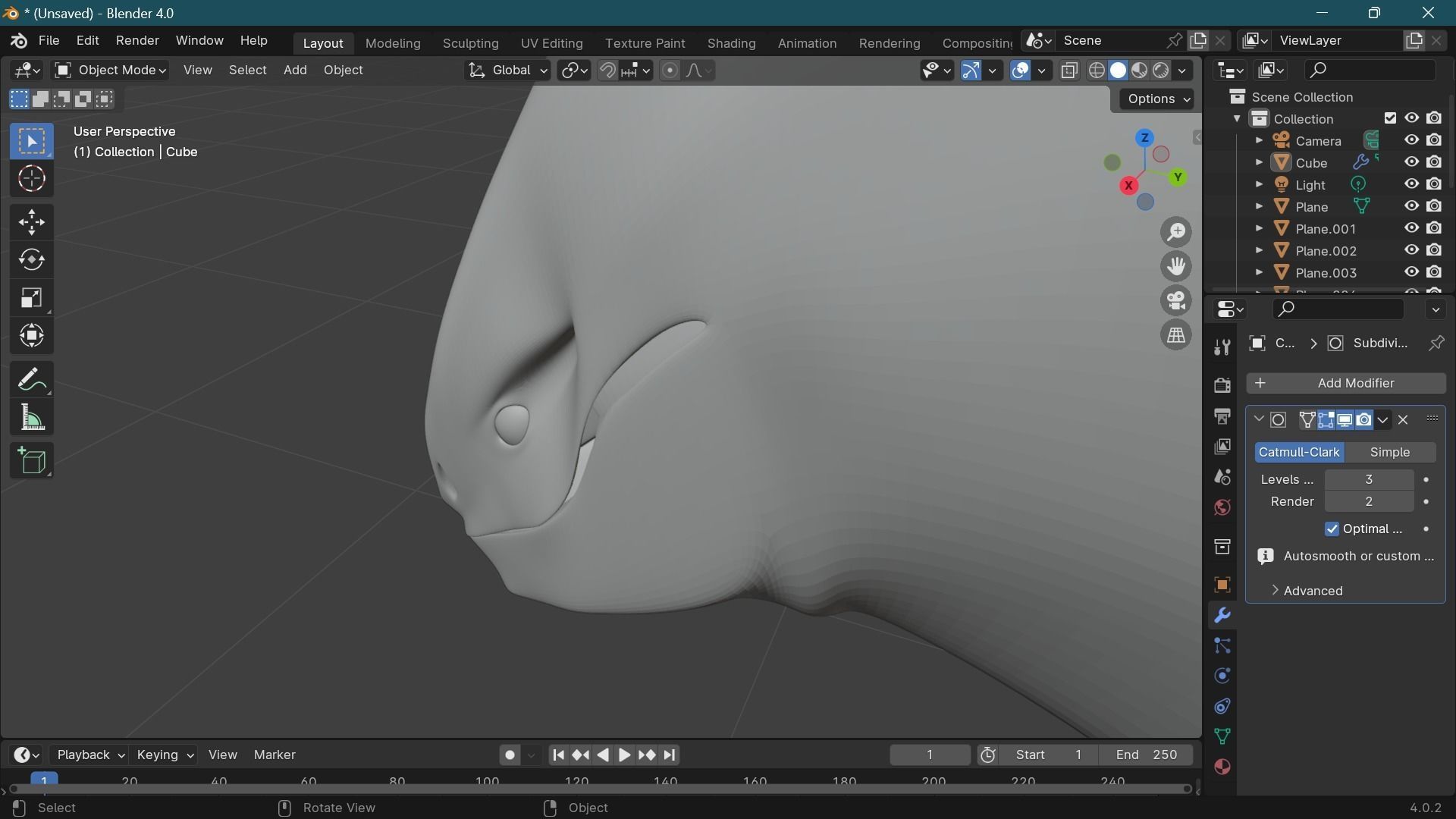 zika creature  Low-poly 3D model_8