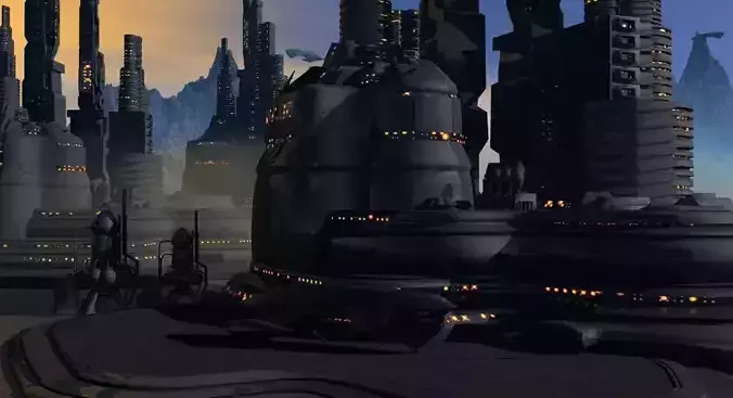 Ashtar Colonial City Free 3D print model