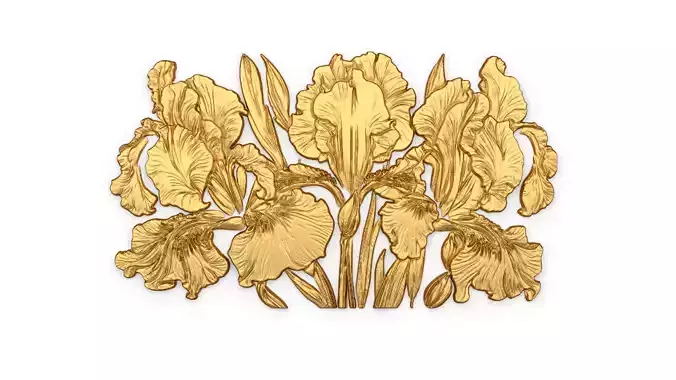 mural classic flowers decor ornament 14