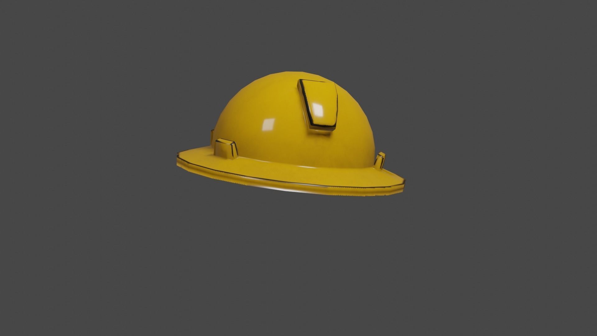 Cap Low Poly 3D model_3