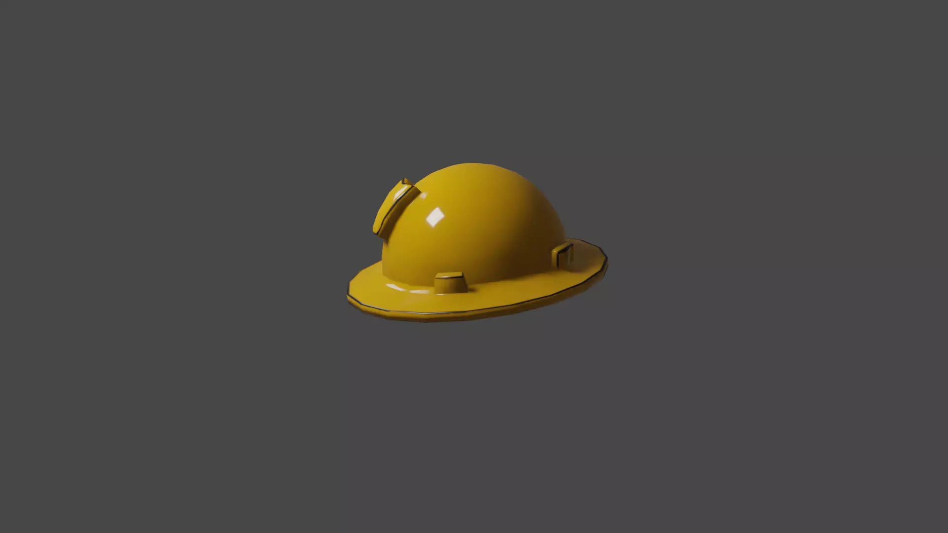 Cap Low Poly 3D model_0