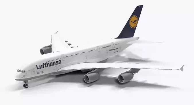 Jet Airliner Airbus A380 Lufthansa