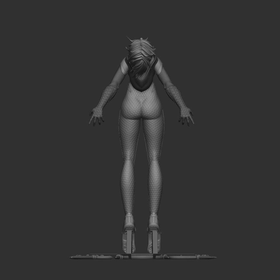 Gwen Stacy STL 3D print model_3