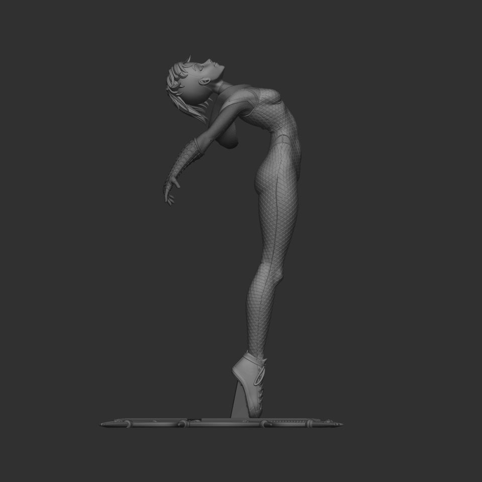 Gwen Stacy STL 3D print model_1