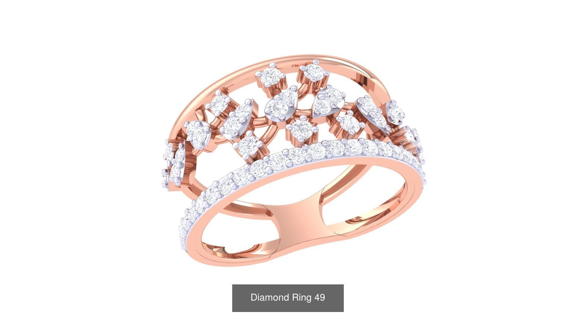 Diamond gemstone engagment wedding Rings collection _13