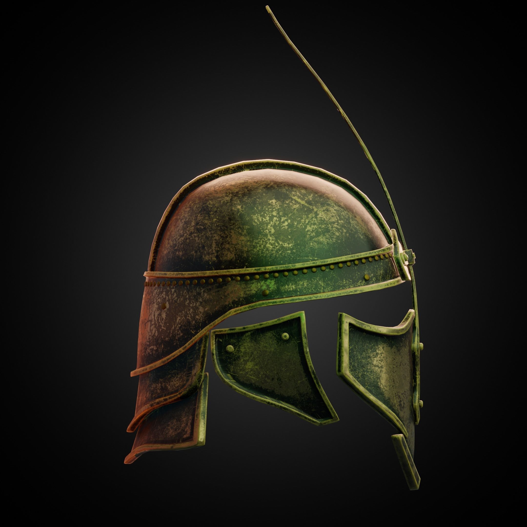 Game of Thrones Unsullied Helmet for Cosplay 3D print model_7