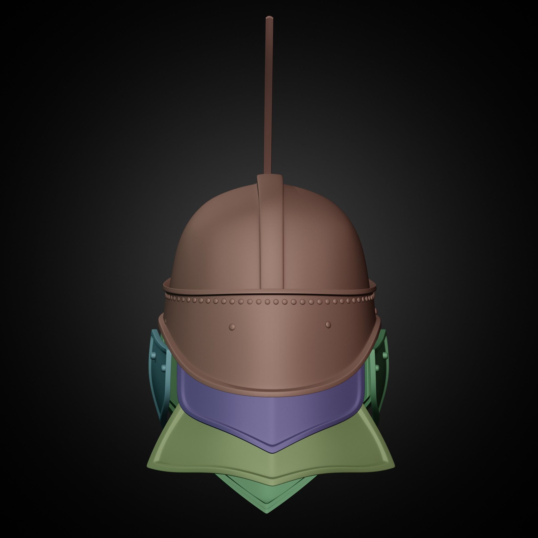 Game of Thrones Unsullied Helmet for Cosplay 3D print model_13